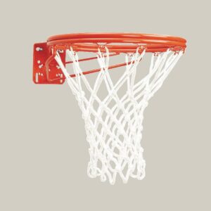 Front Mount Double-Rim Basketball Goal With No-Tie Netlocks